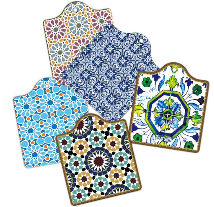 Spot creative water absorption ceramic coaster thermal table mat tableware coffee coaster logo customization