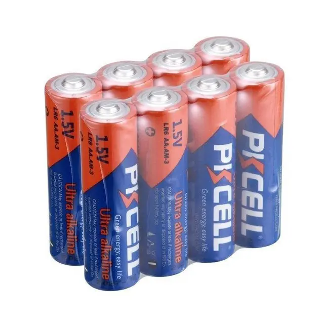 PKCELL Shrink Package Alkaline Battery LR6 AA Am3 Size AA 1.5v Cylindrical Batteries