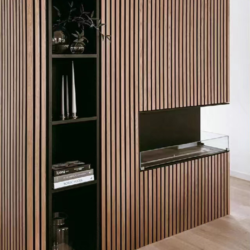 Acousound деревянный шпон 3d ПЭТ Mdf композитные акустические панели настенные звукоизоляционные декоративные акустические панели