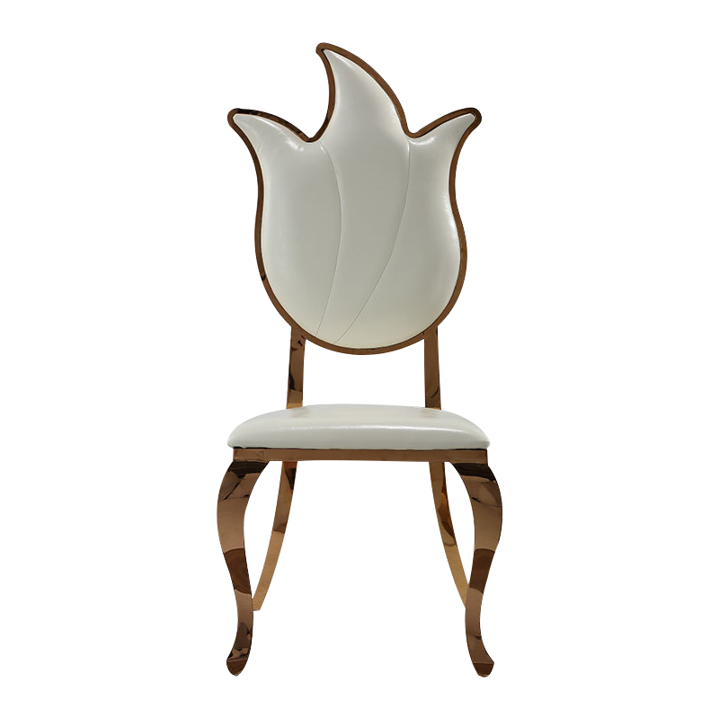 Rental Stainless Steel Torch Back Hotel Restaurant Wedding Event Upholstery Metal Dinning Designs Chairs for Dining Room