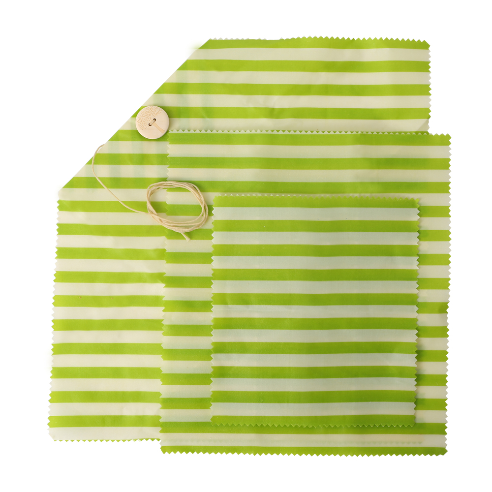 Zero Waste High Quality 3 Pack Bee Wax Food Wrap Reusable Organic Beeswax Wraps