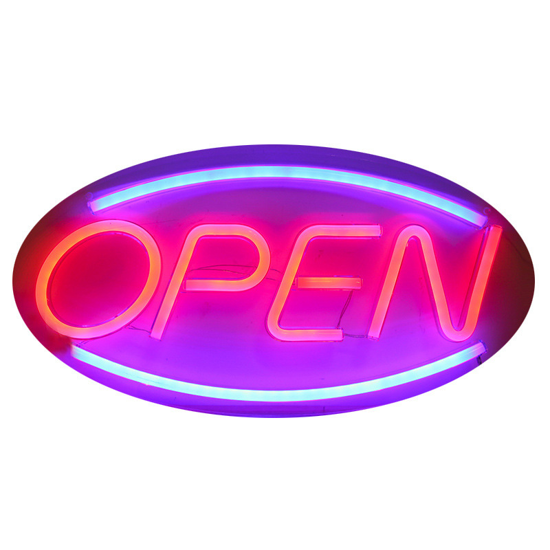 USB Powered Neon Led Open Signs Business Advertising Board for Bar Pub Hotel Coffee Shop Restaurant Game Room Wall Art NE001