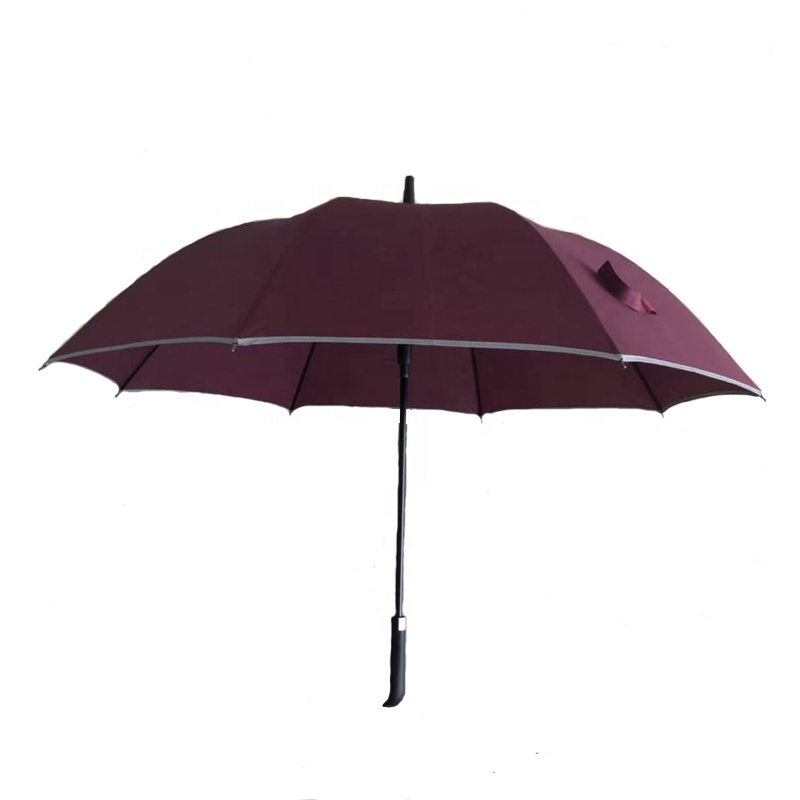 23inch*8k straight umbrella 190T pongee fabric with reflect stick umbrella