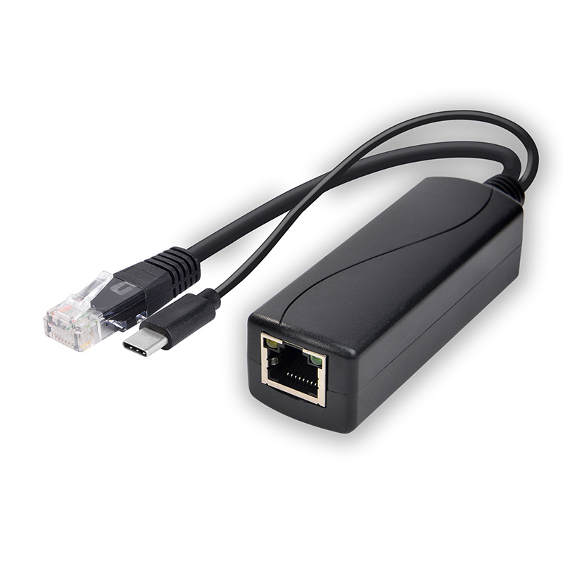 DC37-57V вход в 12 В 1A/2A 5 в 2.4A выход гигабит 100 м/1000 м POE сплиттер IEEE802.3af/at стандарт для ip-камер
