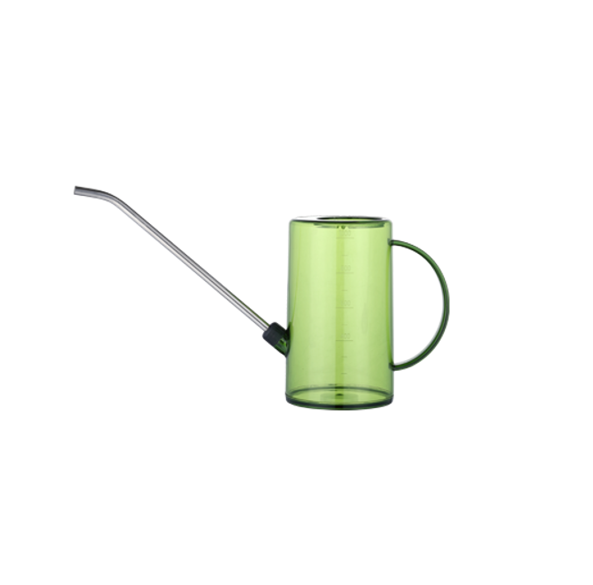 Transparent green minimalist design custom garden small watering can