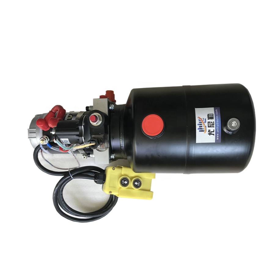 Supplier 12 V Volt Hydraulic Cylinders Pump Motor Double Acting Unit Hydraulic power pack unit