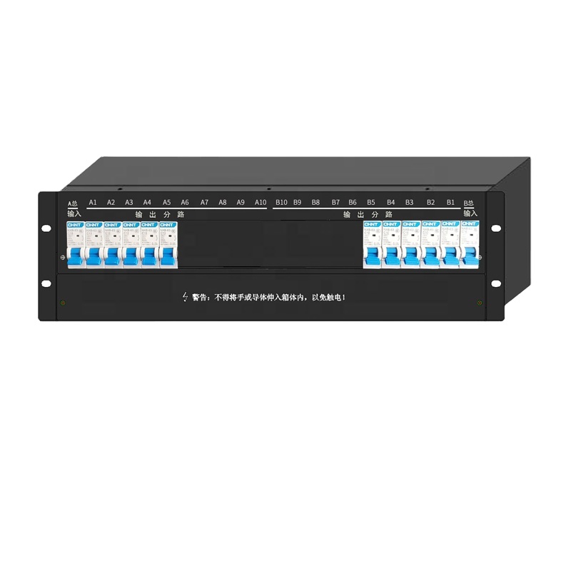 Распределительный Блок питания шкафа PDU, постоянный ток-минус 48 В, два входа 10, 16, 20 выходов, распределительная коробка питания 3U19 дюймов