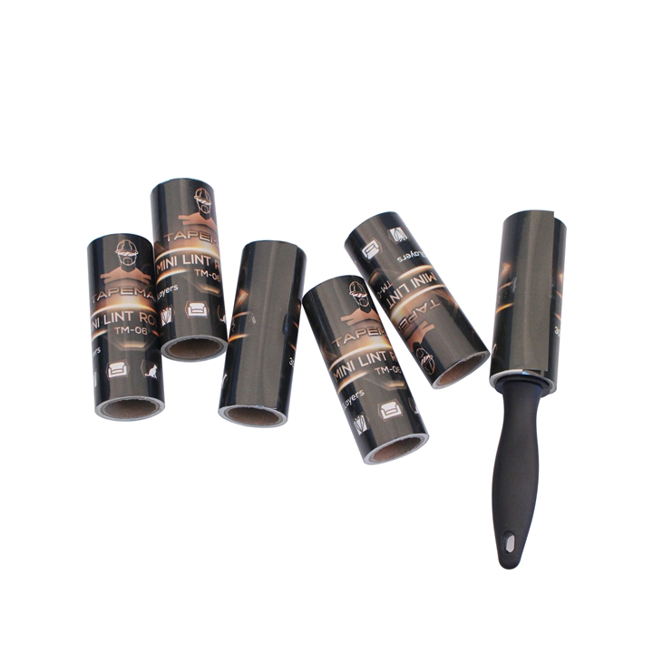 Portable Mini Extra sticky Lint Cleaner Rolling dust Cleaning tape Pet hair remover roller