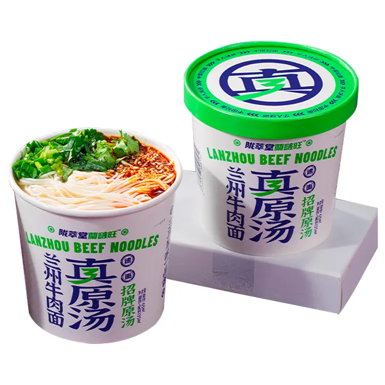 Factory Instant Cup Noodle Clear Original Soup Flavor Beef Ramen