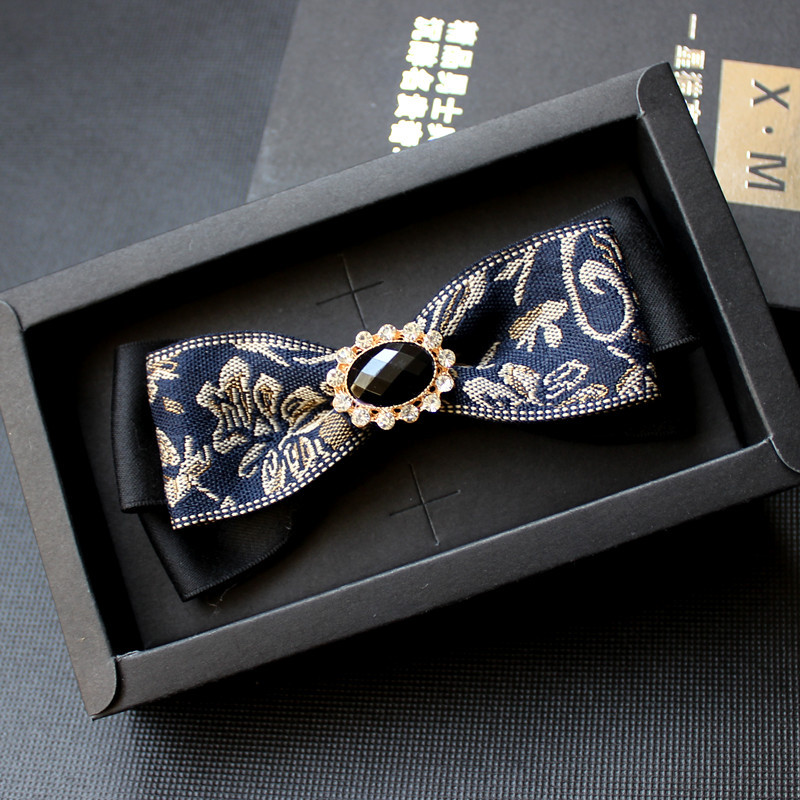 Velvet Big Bow Tie Men's Bowties Pocket Square Cufflinks Set with Gift Box Solid Red Yellow Necktie For Man Wedd