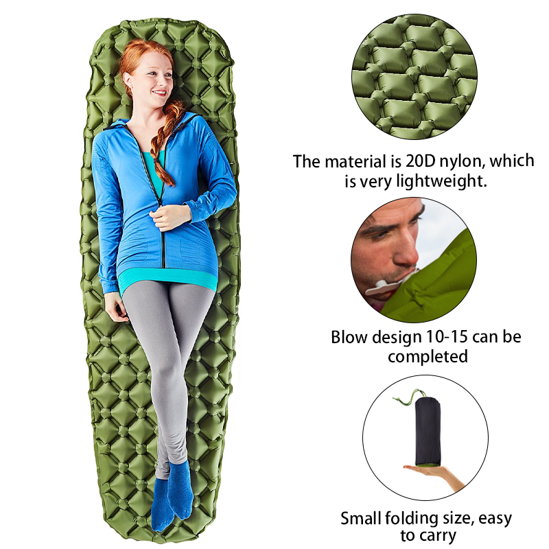 Hot Sell Multi Color Folding Foldable Inflatable Camping Sleeping Mat Ultralight Camping Mattress