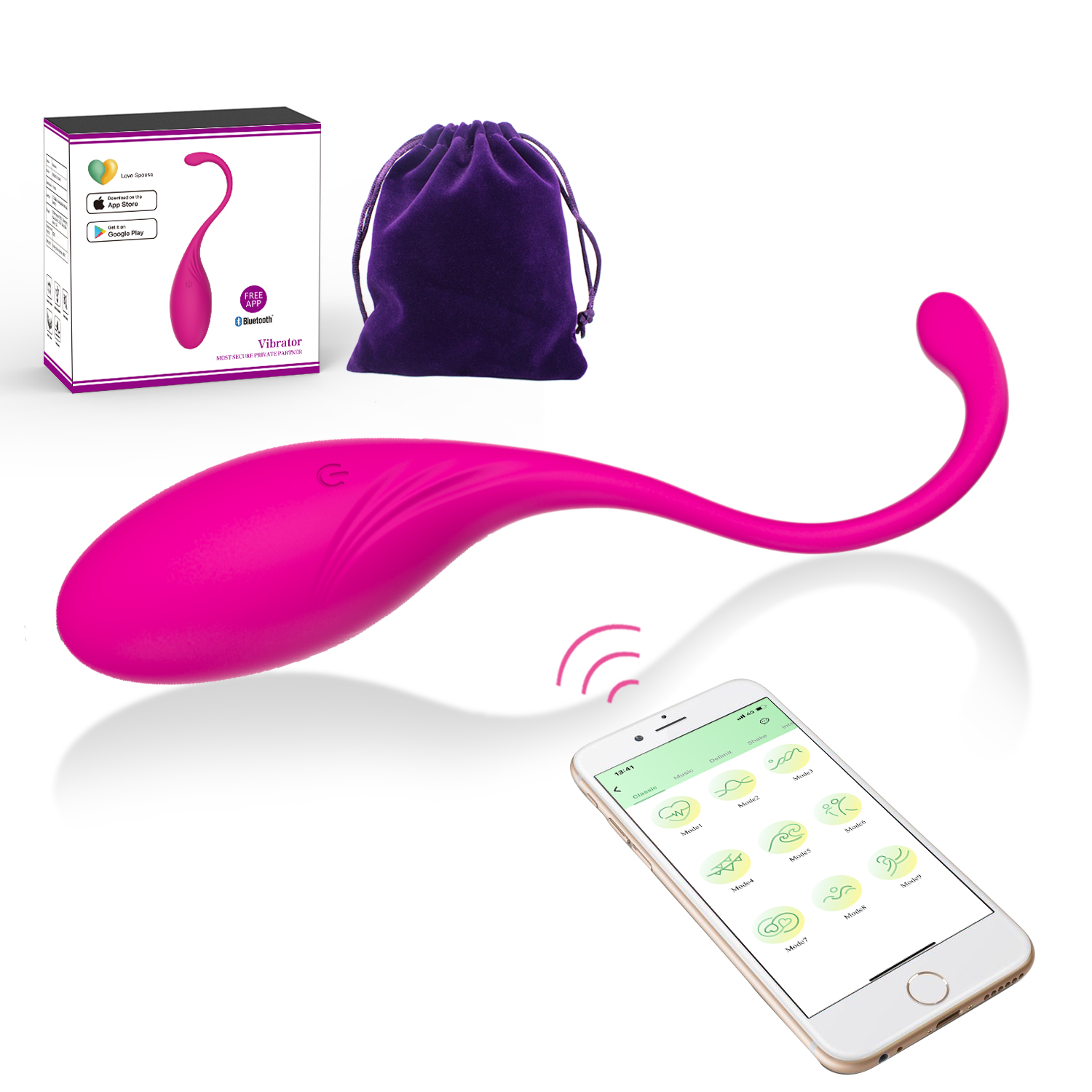 10 Frequency Love Egg Vibrator G Spot Clitoris Vibration Silicone APP Remote Sex Toys for Women