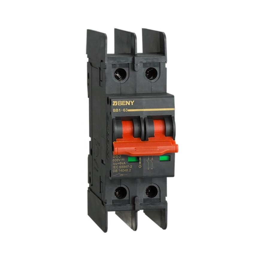 2P 600V Solar DC Автоматический выключатель DC MCB 63a