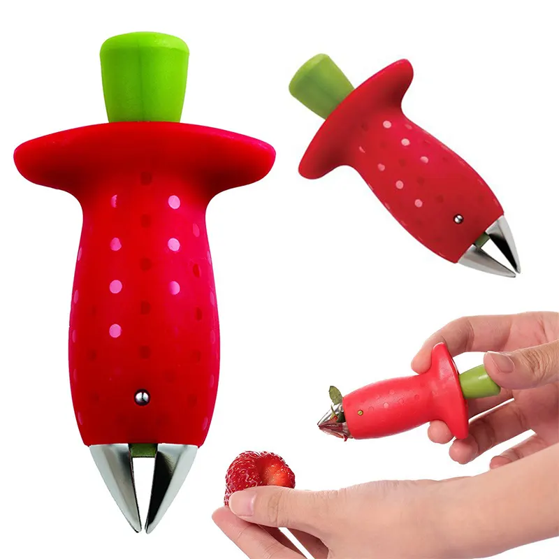 Wholesale Kitchen Useful Creative Gadgets Kitchenware Strawberry Core Remover Corer Fruit & Vegetable Tools