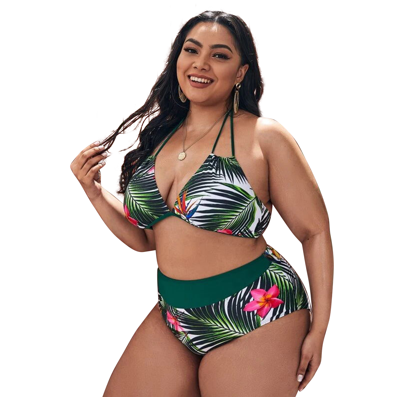 Dropshipping fast shipping printing love&roses swimsuit women bikini Swimwear & Beachwear in Summer and winter