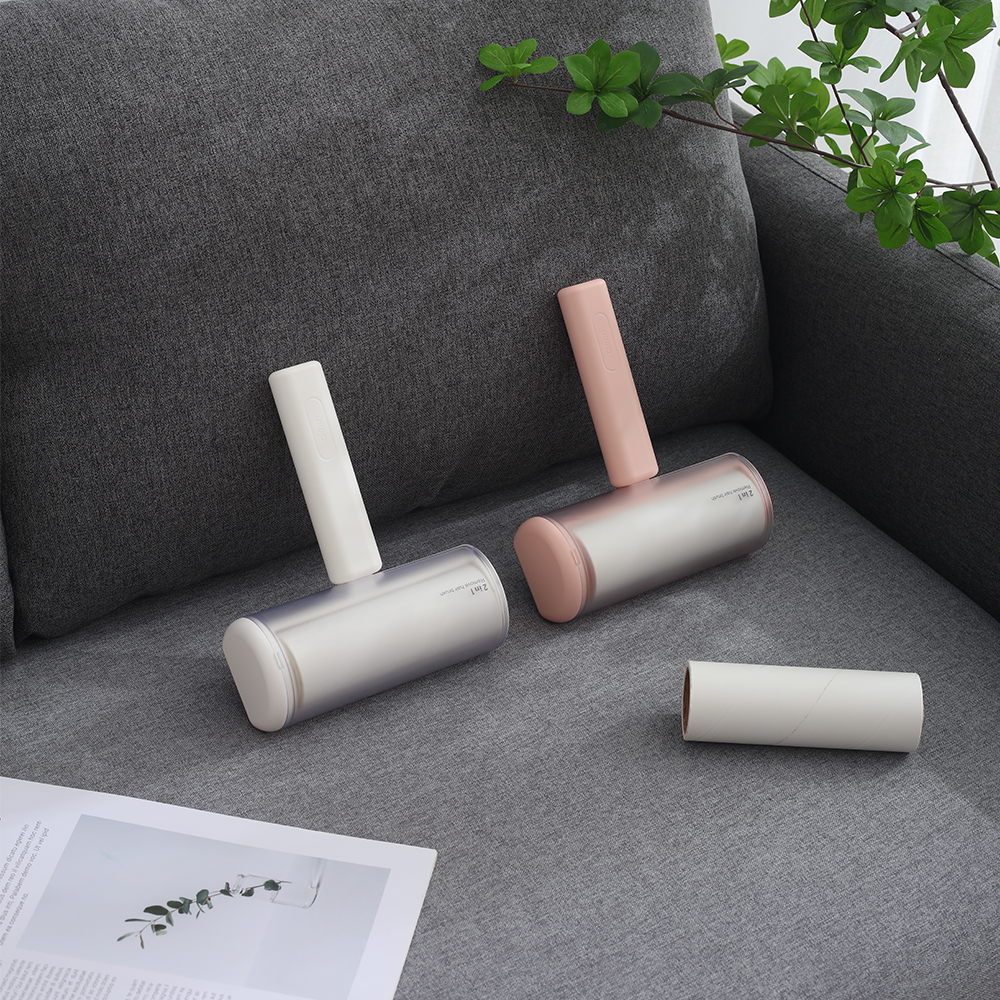 Cleaning pet hair remover abs sticky lint paper roller for clothes