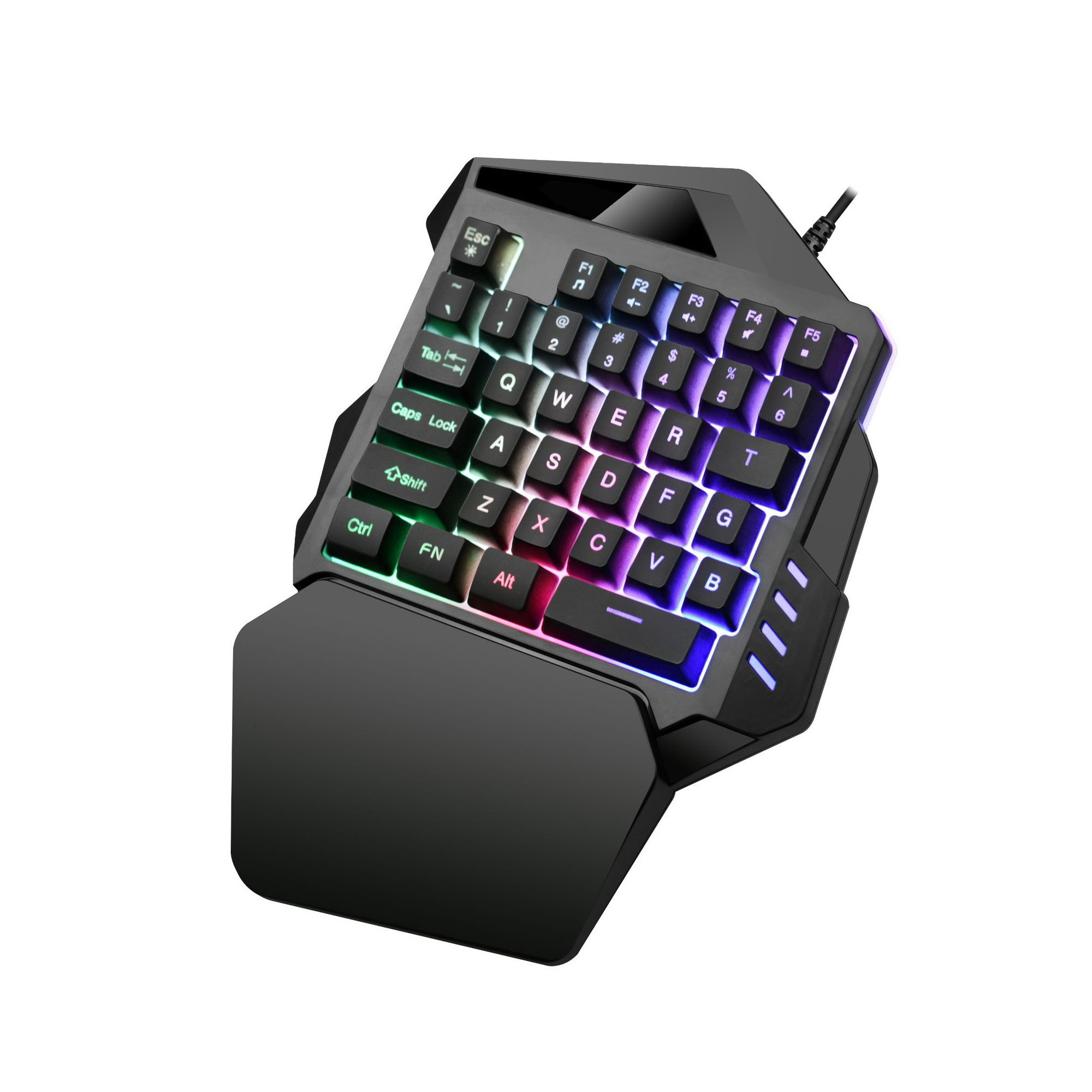 Проводная Мини игровая клавиатура 35 клавиш с одной рукой RGB LED игровая клавиатура
