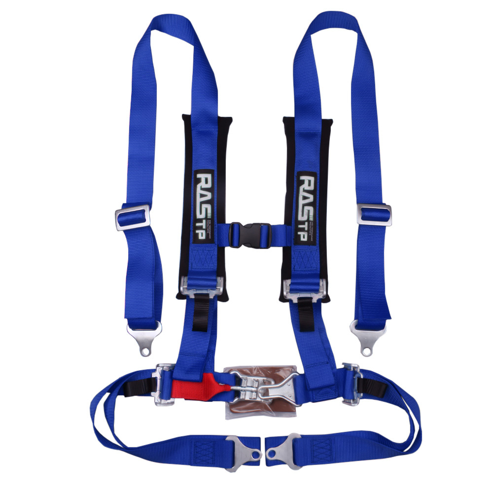 RASTP 2 Inch Universal Racing Harness Seat Belt 4 Point Fixing Mounting Quick Release Nylon Car Safety Racing Seat Belt