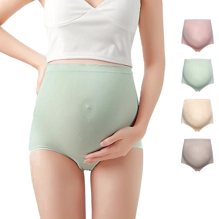 Comfort Graphene Crotch Underwear High Waist Plus Size Maternity Pregnant Panties Women's modal Belly Support Briefs