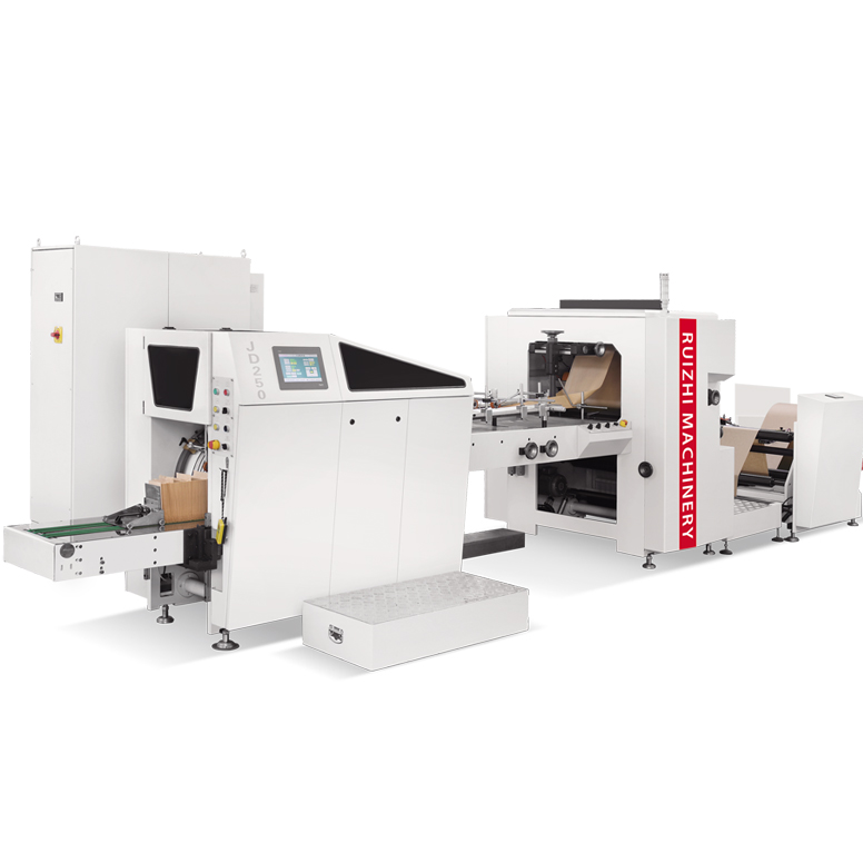 automatic paper bag making machine with paper bag counting Sharp bottom paper bag production line