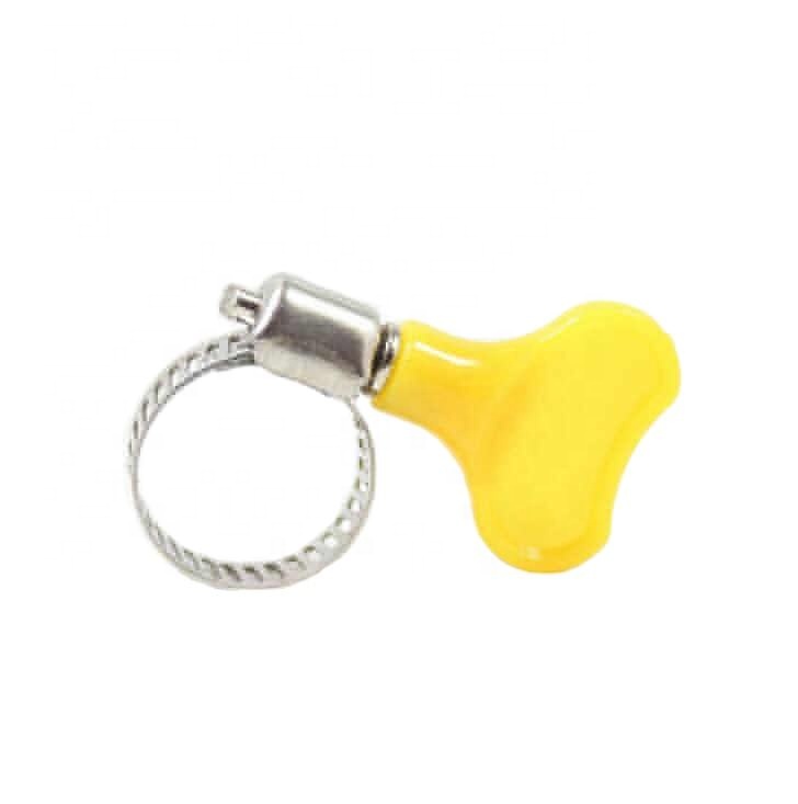 10pcs/lot 13-29mm Type Hose Clamps With handle,Plastic+Metal Hose Clamp Hoop Pipe Tube Clips