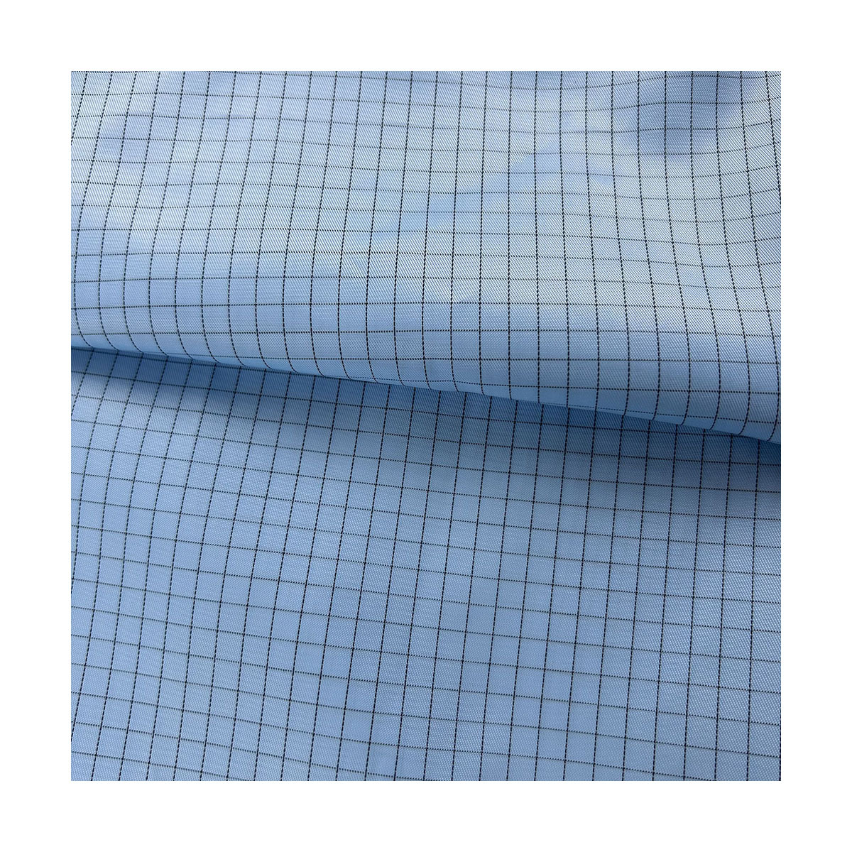 Lint Free 5mm Grid Polyester Carbon Cloth Anti static Conductive Cleanroom Textile Clean room Cloth Antistatic ESD Fabric