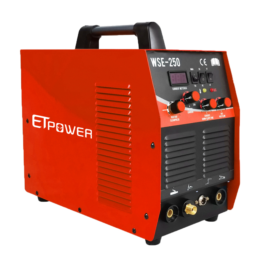 Высококачественный портативный сварочный аппарат ETpower 250 А, Алюминиевый, переменный ток, постоянный ток, инвертор tig MMA, бтиз сварочный аппарат