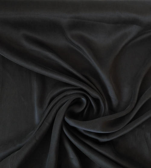 114cm/45" Width 100% Pure Silk Black And White Duchess silk crepe fabric satin silk fabric