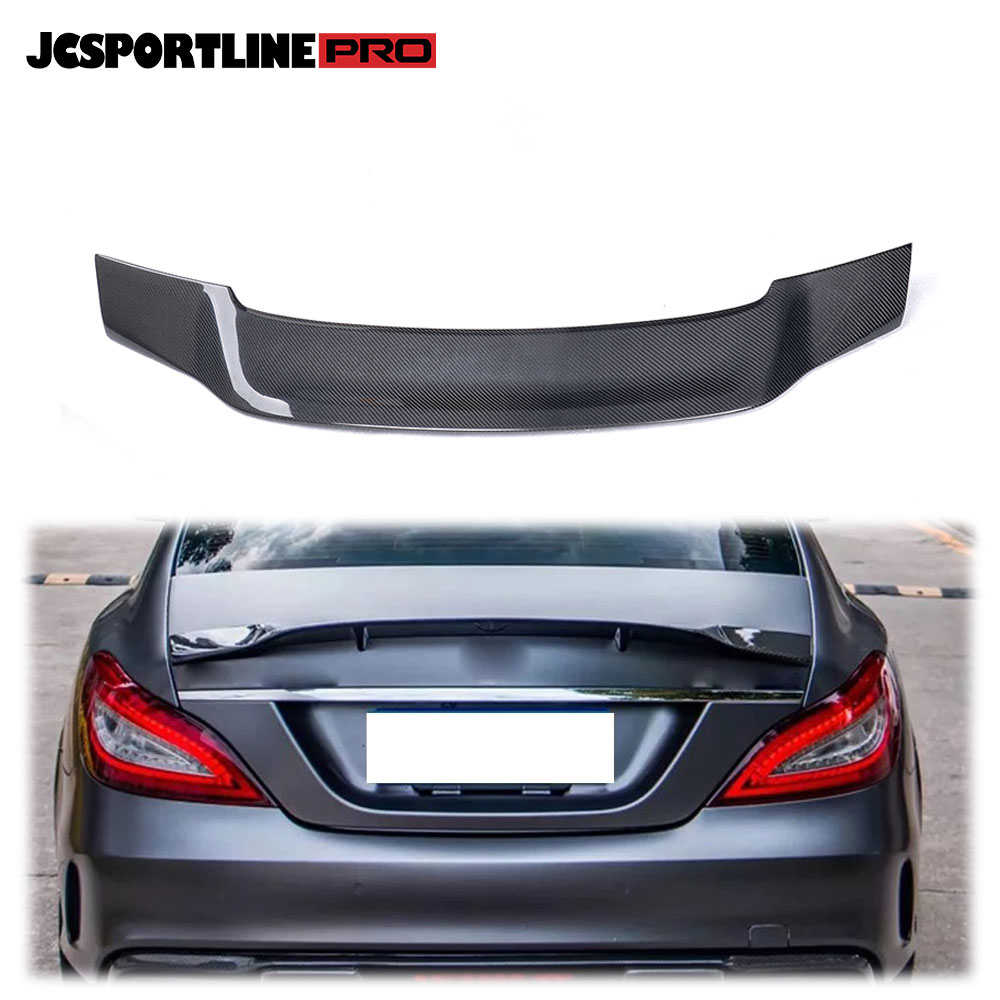 Задний спойлер для багажника, крыло подходит для Benz W218 CLS550 CLS63 AMG 2012-2017 из углеродного волокна