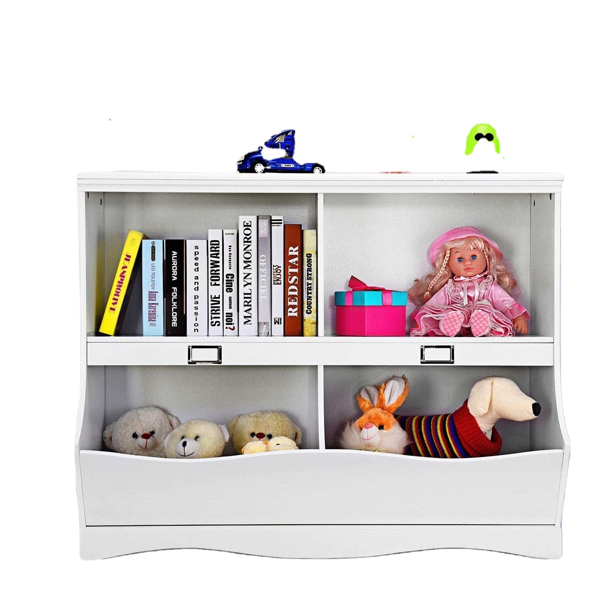 No.4101R Kids Storage Unit Storage Cabinet Multifunctional Storage Organizer Spacious Bookcase Bookshelf