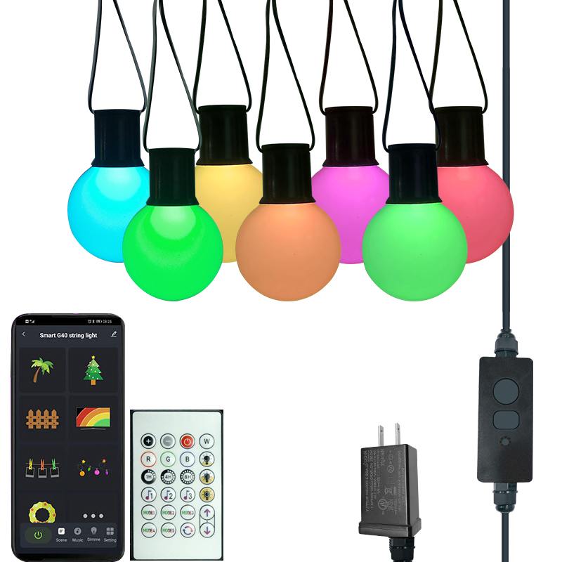 Music sync solar garden lights outdoor decorative