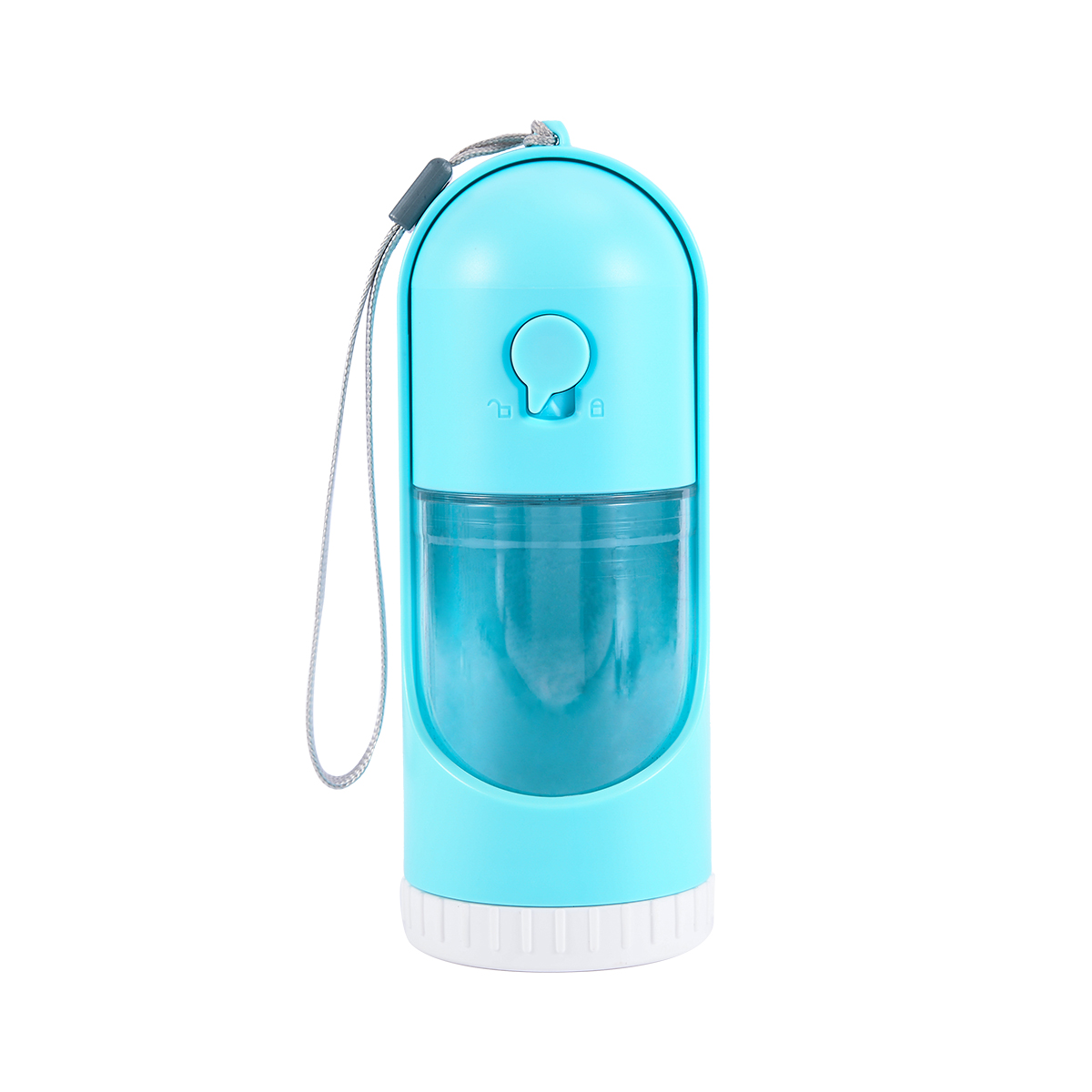 Portable Pet Dog Travel Water Bottle Food Feeder Dual Cup With Folding Bowls