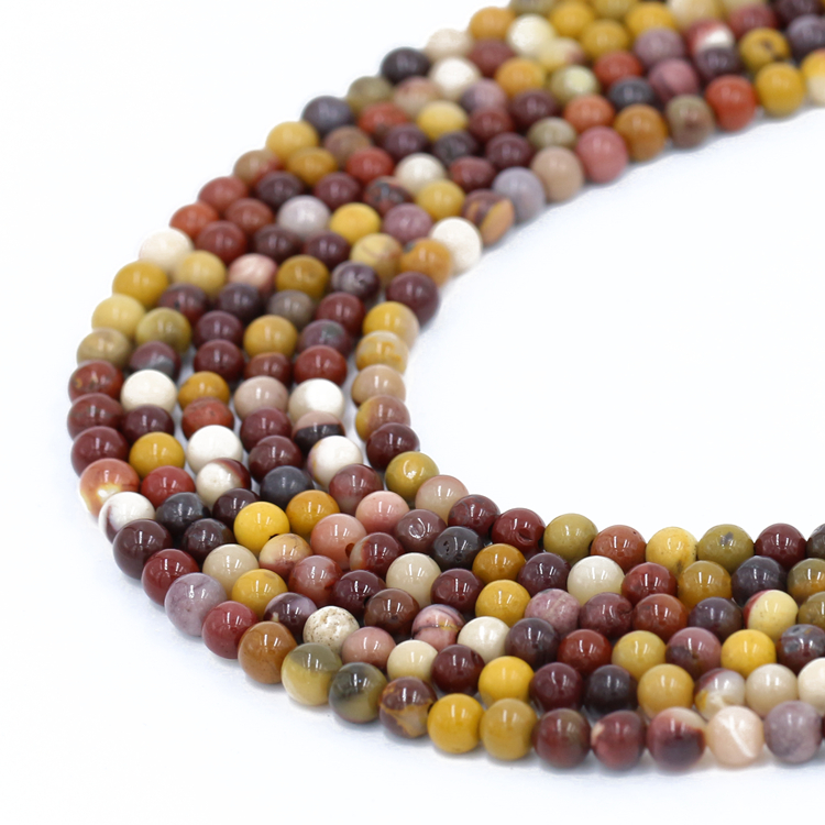 Natural Stone Beads round Mookaite Jasper Loose Gemstones Beads For Jewelry Making