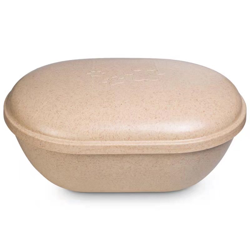 Bamboo fiber biodegradable material environmental protection pet coffin