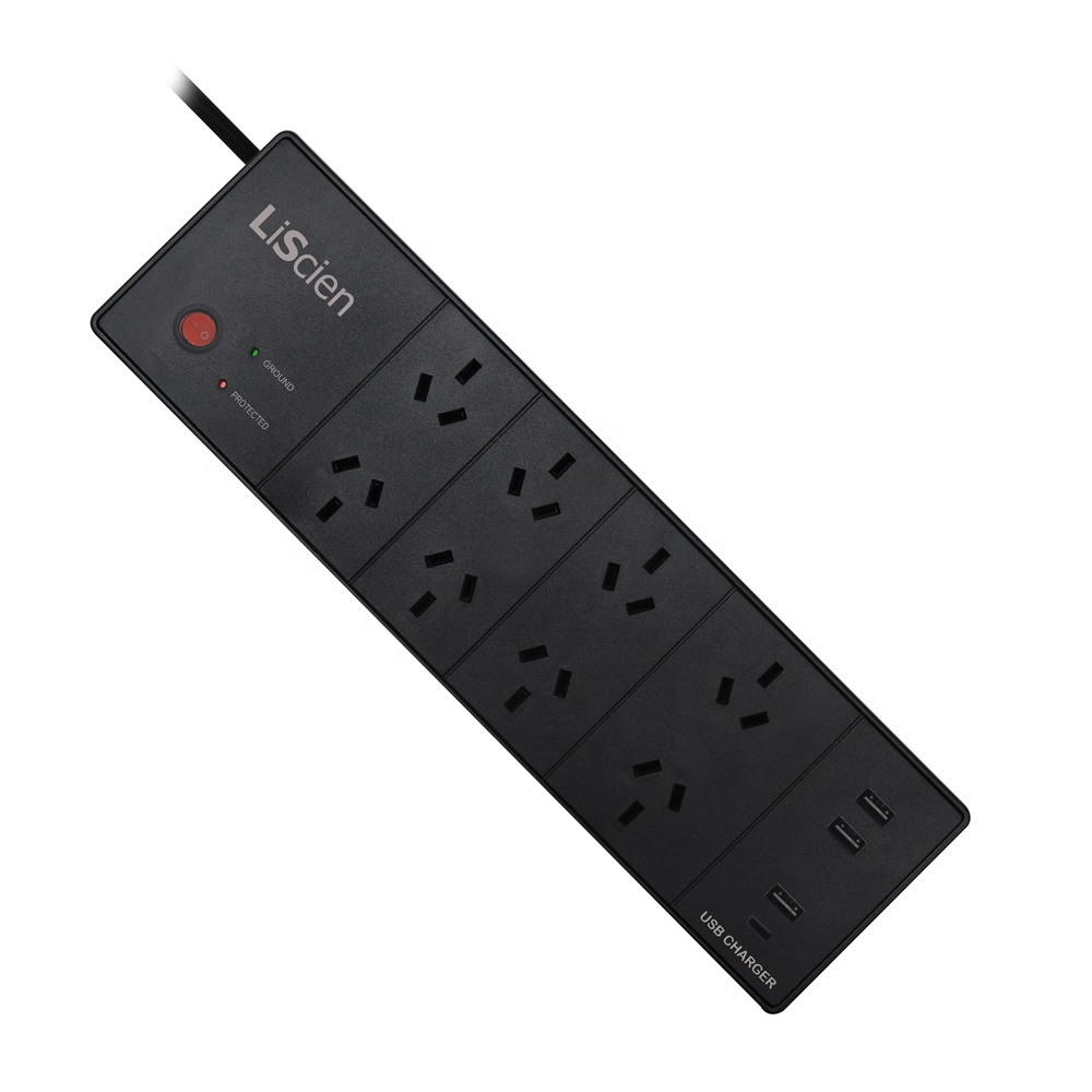 8 способ Австралия Outlet 3 USB порты и разъёмы АС Plug защита от Перенапряжений Гнездо мощность полосы с тип-c