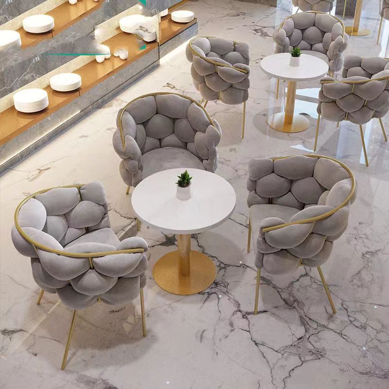 2024 Beauty Chair Cheap Salon Furniture Dining Luxury Chair Hotel Chairs Nordic Luxury Gold Velvet Metal