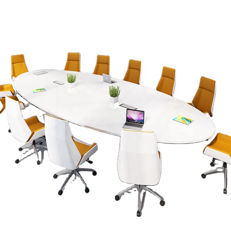 cheap White Oval Office Conference Table Modern Combination meeting roomTraining Negotiation Table