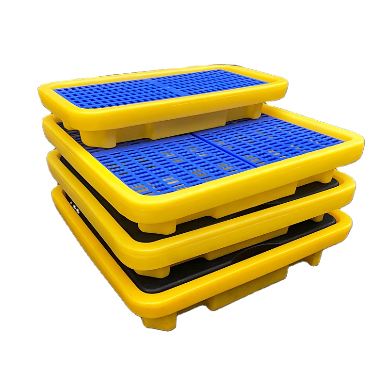 PP Waterproof Anti-leakage Tray Plastic Spill Pallet For Laboratory Use