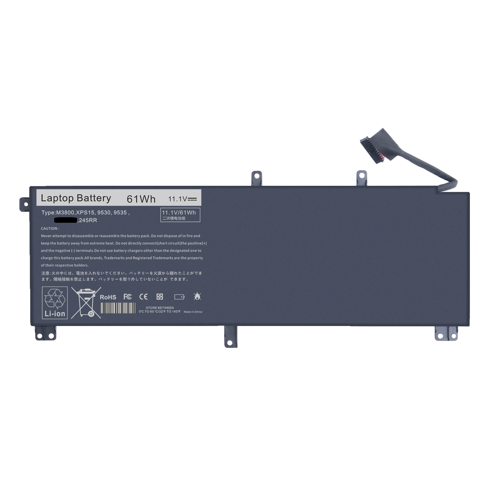 Новый оригинальный аккумулятор 245RR для De ll для XPS 15 9530 Precision M3800 T0TRM H76MV 91Wh