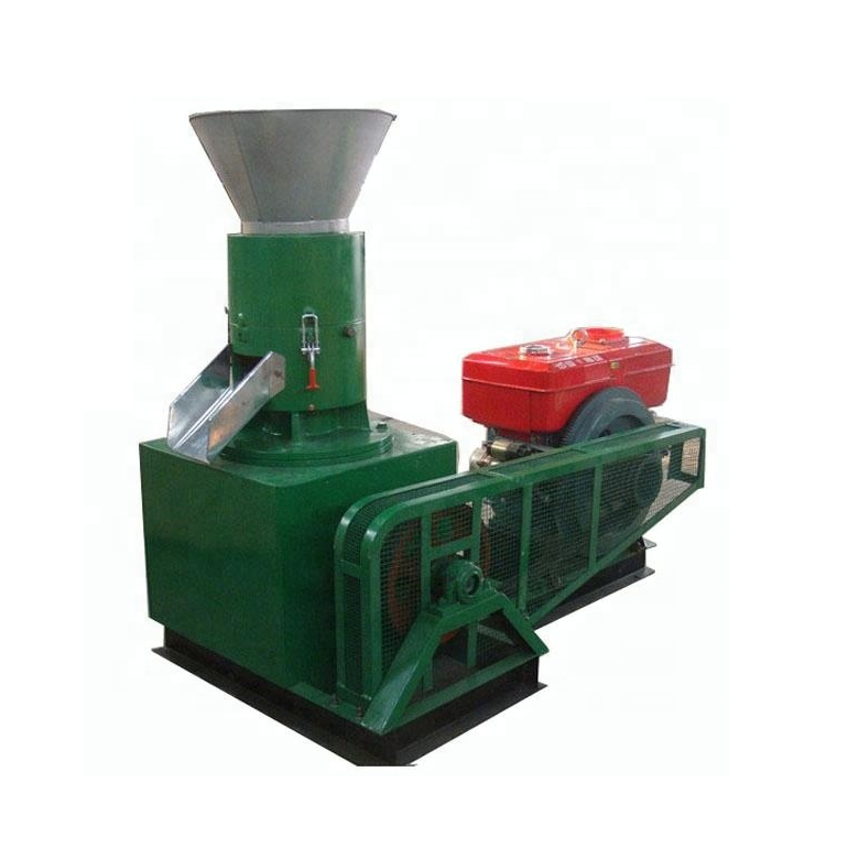200-250kg/h Diesel Wood Pellet Making Machine Flat-Die Sawdust Biomass Fuel Pellet Mill Machine