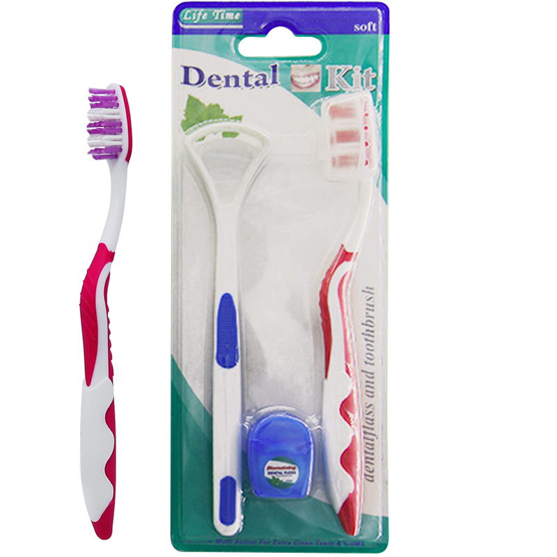 Dental kit Oral Hygiene Products Oral Care with dental floss and adult toothbrush
