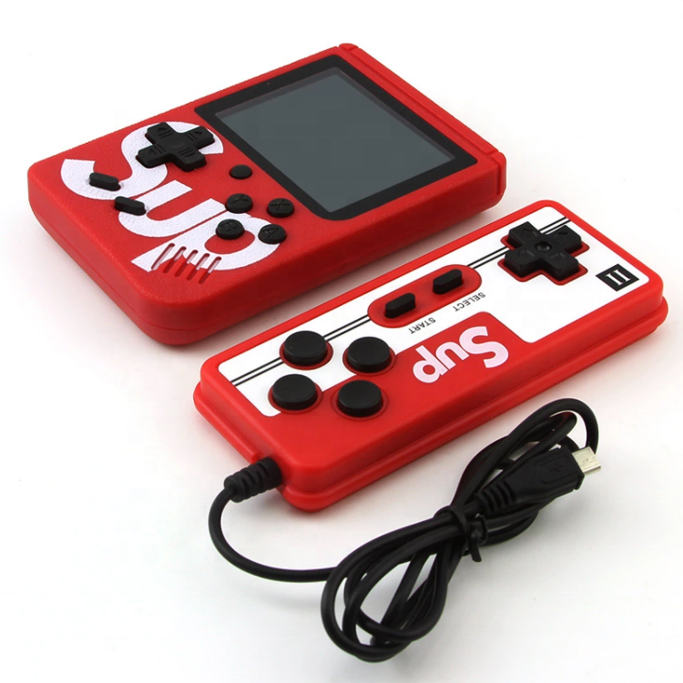 Мини игровая консоль SUP 400 в 1, поддержка 2 игроков, ТВ выход, Gamesbox, 3 дюйма, цветной дисплей, SUP, ретро, портативный игровой приставка
