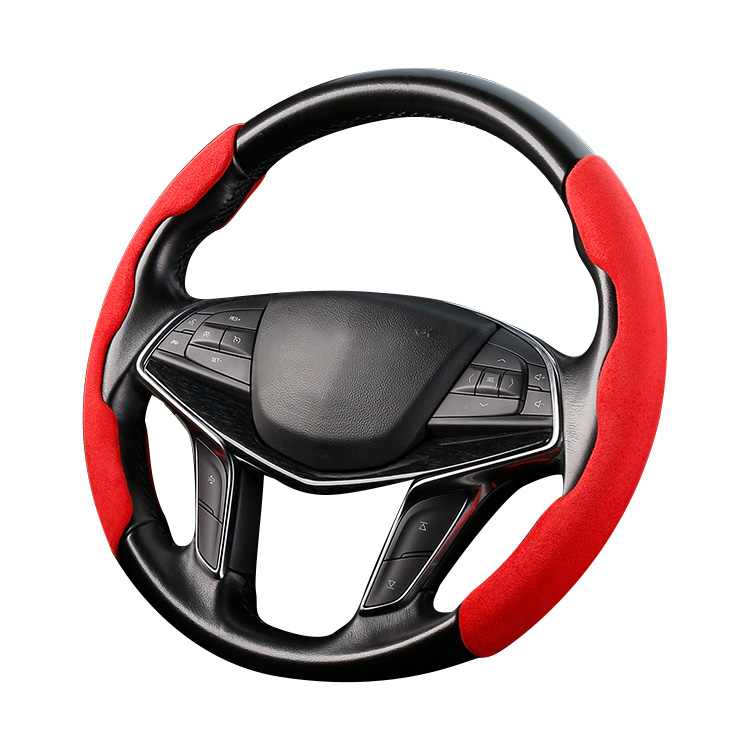 New style suede steering wheel cover for general automotive interior accessories