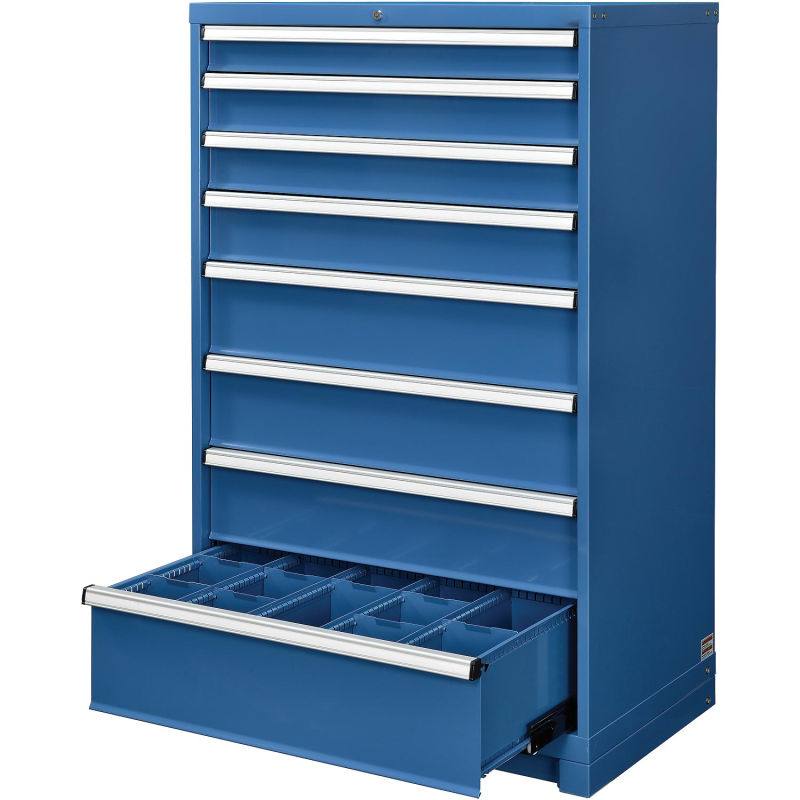 Customized side open office storage cabinet 8 drawers metal steel mobile pedestal file drawer cabinet