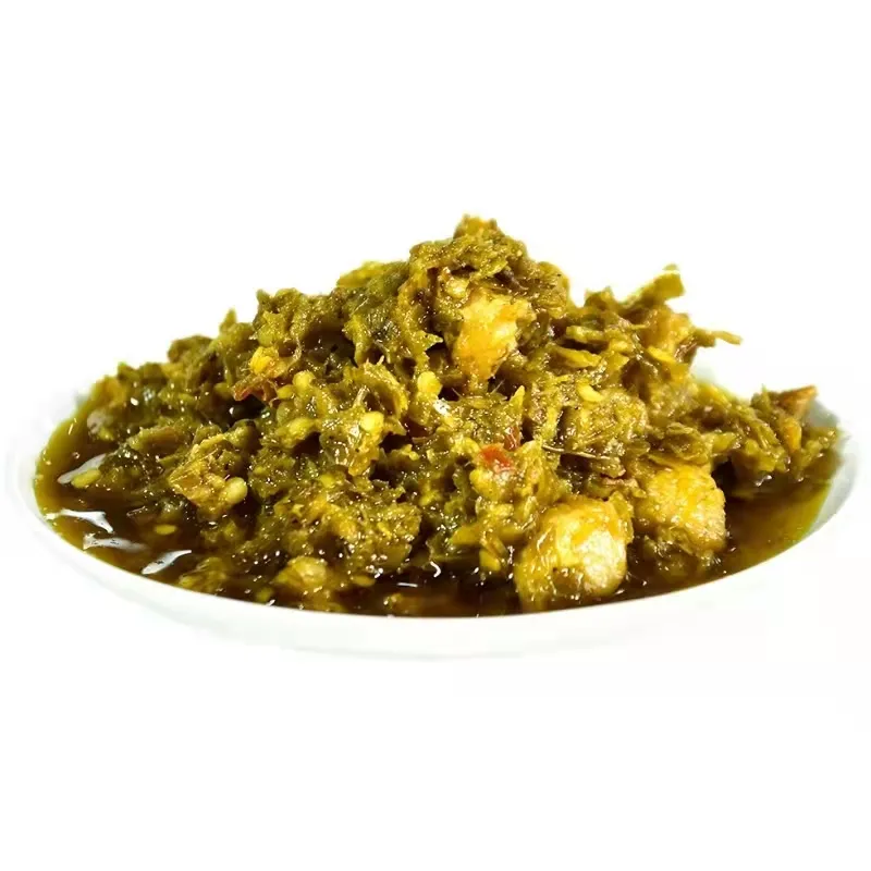 Promotional High Quality Spicy Green Pepper Chicken Diced Chili Oil Food Seasoning