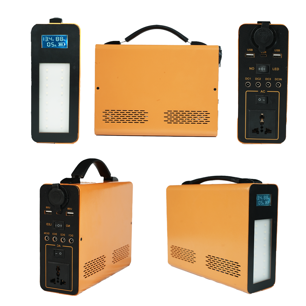 200W Output Portable Power Station DC/AC Charging Solar Generator For Outdoor Home