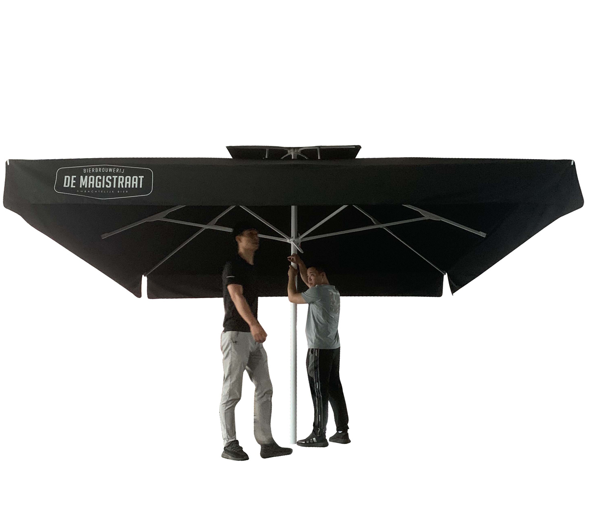 4x4m Aluminum Frame Big Size Square Outdoor Promotional Garden umbrella