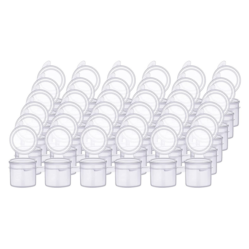 3ml*6 Reusable Blank Plastic Mini Acrylic Paint Pots Pod Strips