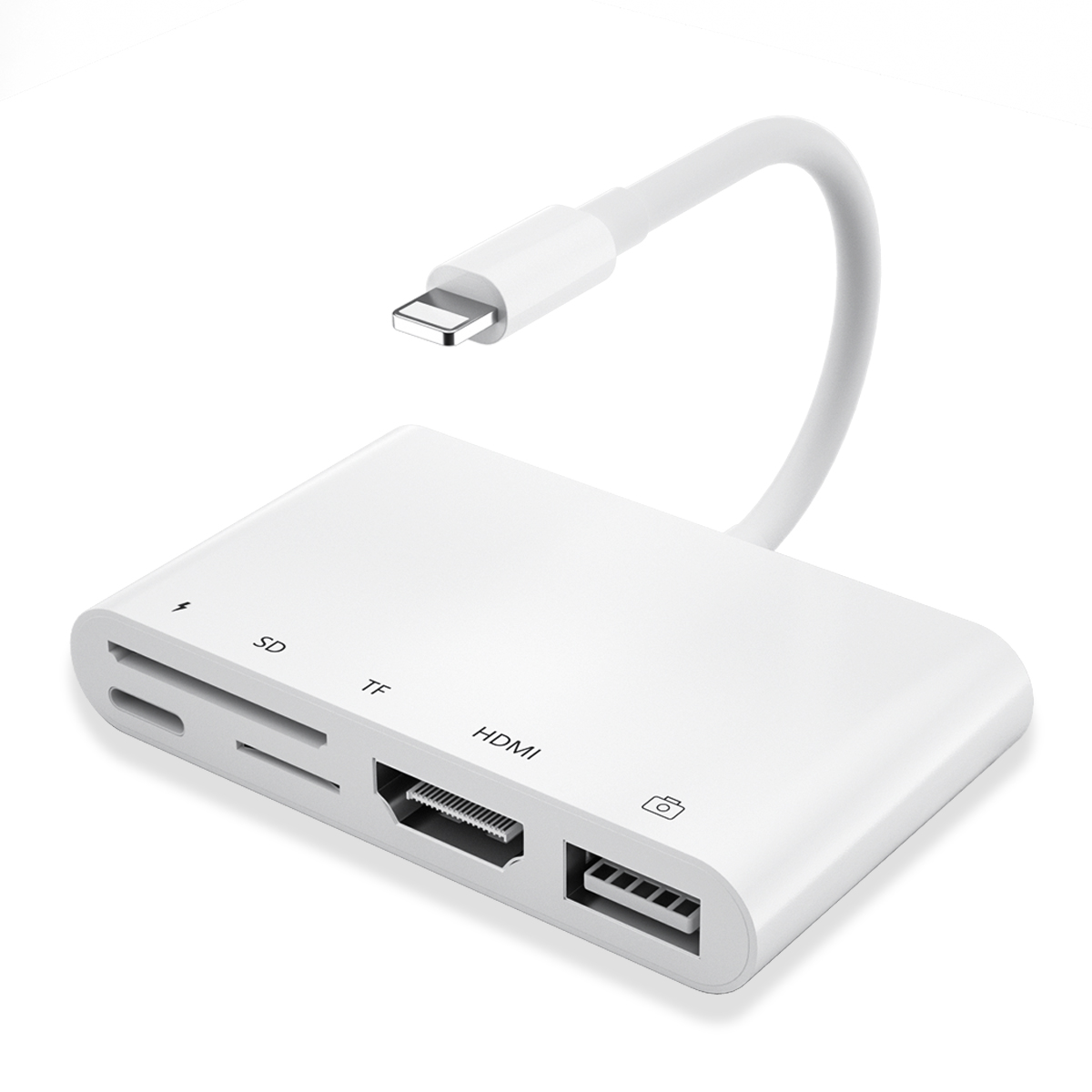 Для Apple lighting для цифрового av-адаптера hdtv USB otg кардридер адаптер