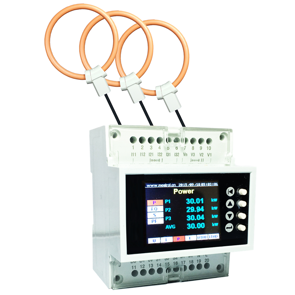 Многофункциональный Трехфазный RS485 modbus 500A 10KA умный измеритель энергии